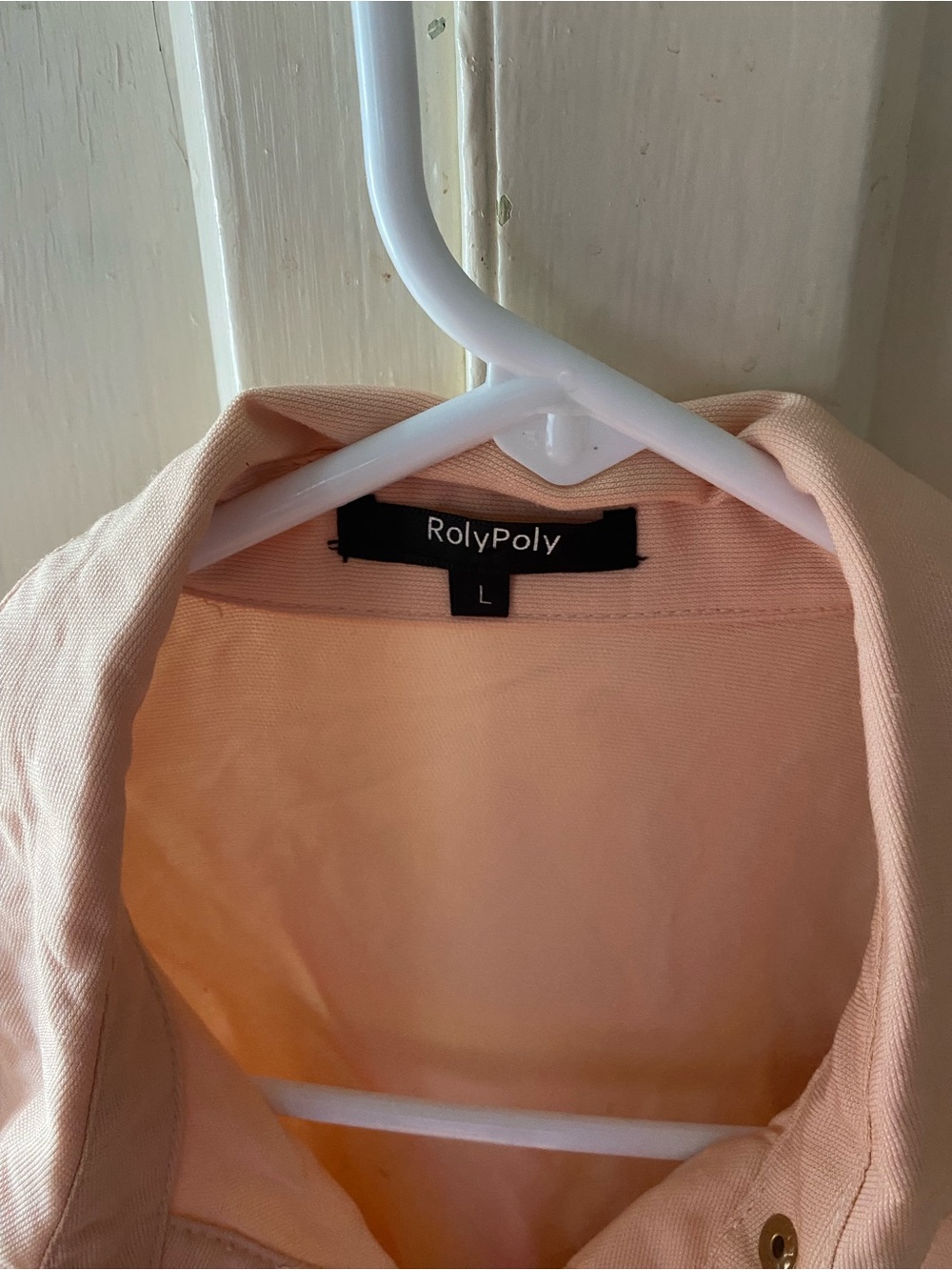 Soft Pink Ruffle-Detail Utility Jacket by Baby Phat - Picture 2 of 6